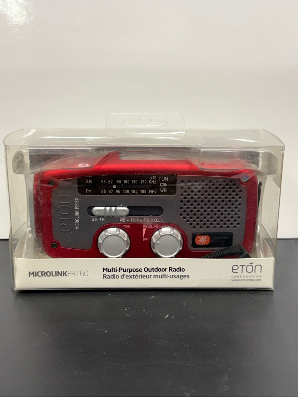 Eton Microlink R160 Red Portable Multi-Purpose Radio - Picture 2 of 3